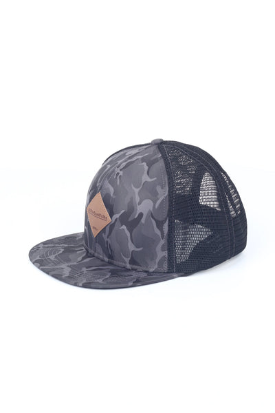 Suede Trucker Cap With Patch