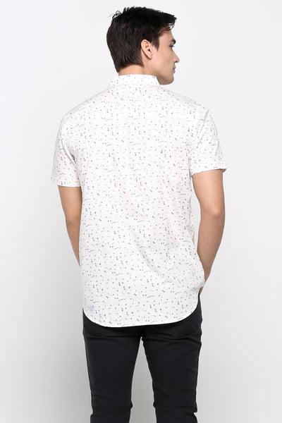 Poplin Shirt With All-Over Print