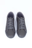 Synthetic Leather Lace-Up Sneakers