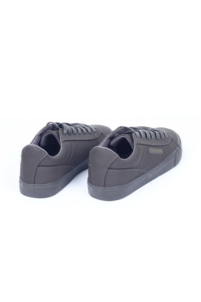 Synthetic Leather Lace-Up Sneakers