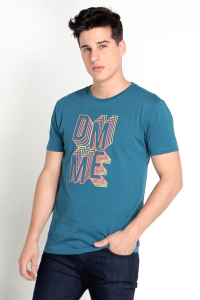 Semi Fit Tee With Graphic Print