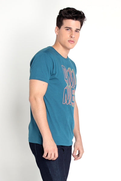 Semi Fit Tee With Graphic Print