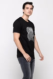 Semi Fit Tee With Graphic Print