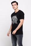 Semi Fit Tee With Graphic Print