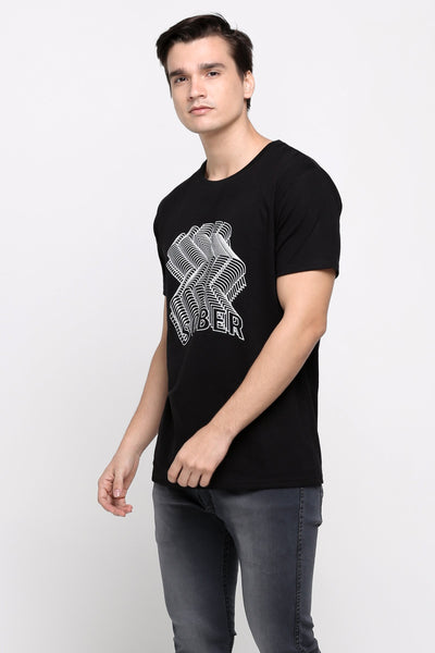 Semi Fit Tee With Graphic Print