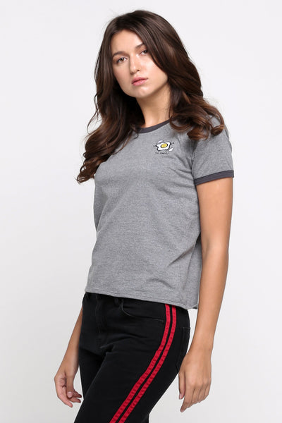 Relaxed Fit Tee With Embroidery