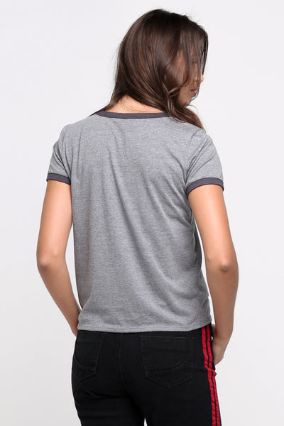 Relaxed Fit Tee With Embroidery