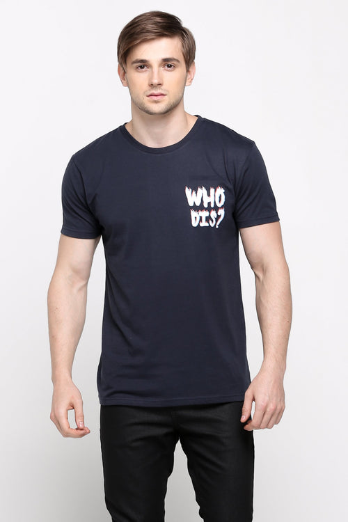 Semi Fit Tee With Graphic Print