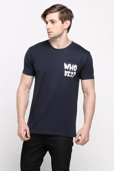 Semi Fit Tee With Graphic Print