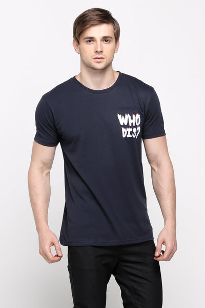 Semi Fit Tee With Graphic Print