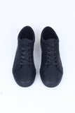 Synthetic Leather Lace-Up Sneakers
