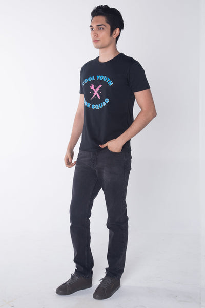Semi Fit Tee With Graphic Print