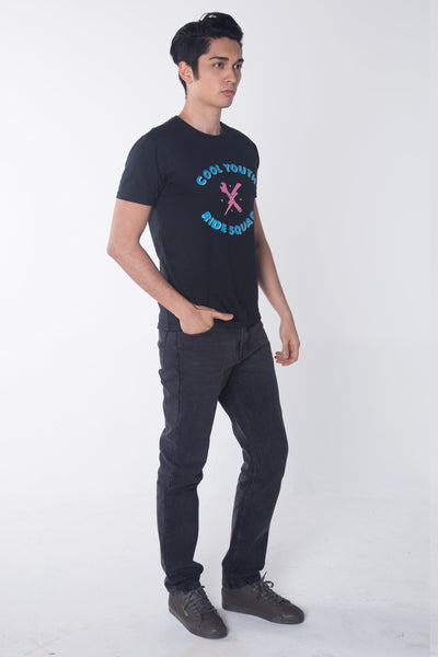 Semi Fit Tee With Graphic Print