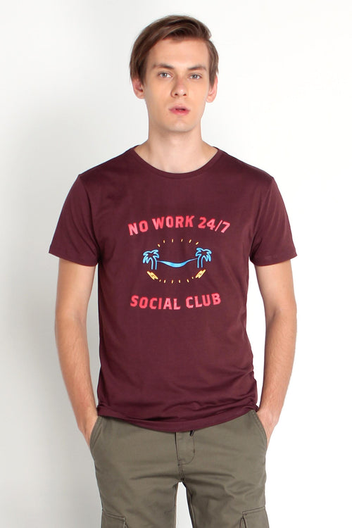 Semi Fit Tee With Graphic Print