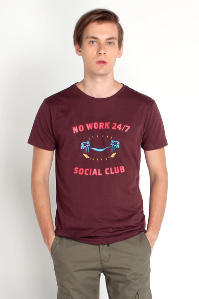Semi Fit Tee With Graphic Print
