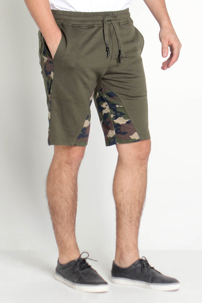 Knit Shorts With Cut And Sew Detail