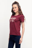 Semi Fit Tee With Graphic Print
