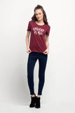 Semi Fit Tee With Graphic Print