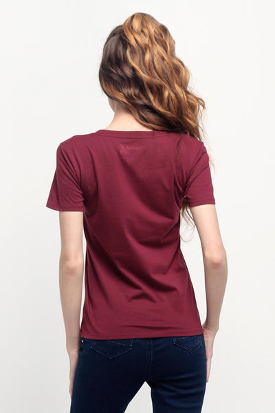 Semi Fit Tee With Graphic Print