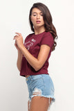 Boxy Fit Tee With Graphic Print