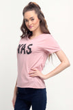 Semi Fit Tee With Graphic Print