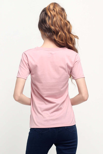 Semi Fit Tee With Graphic Print