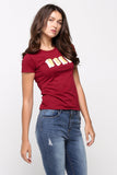 Semi Fit Tee With Graphic Print