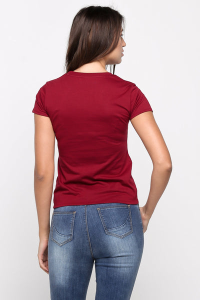 Semi Fit Tee With Graphic Print