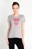 Semi Fit Tee With Graphic Print