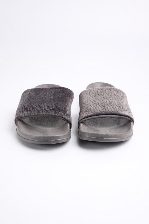 Ladies' Velvet Slides