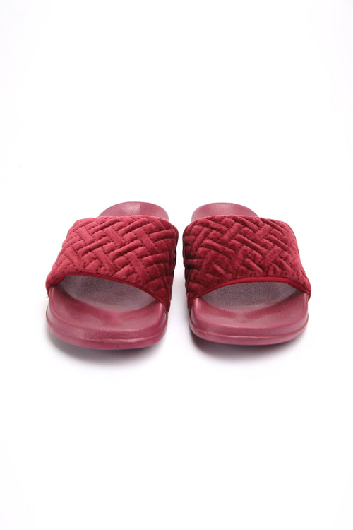Ladies' Velvet Slides