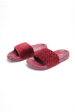 Ladies' Velvet Slides