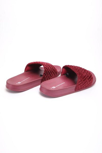 Ladies' Velvet Slides