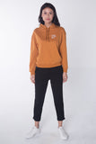 French Terry Hoodie With Embroidery