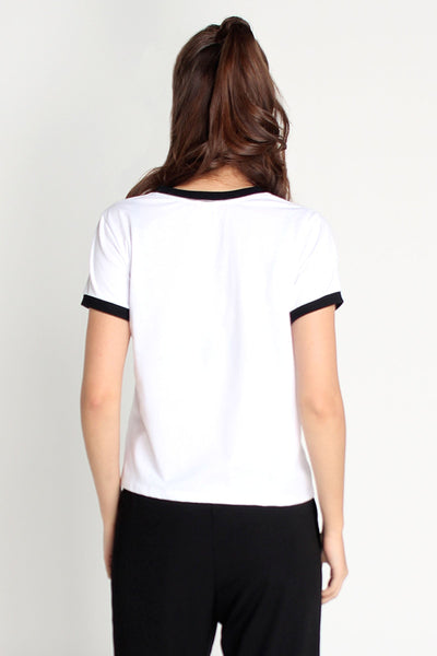 Relaxed Fit Tee With Embroidery