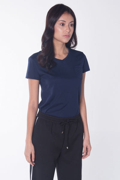 Semi Fit Tee With Pocket Detail