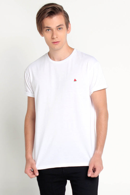 Relaxed Fit Tee With Embroidery