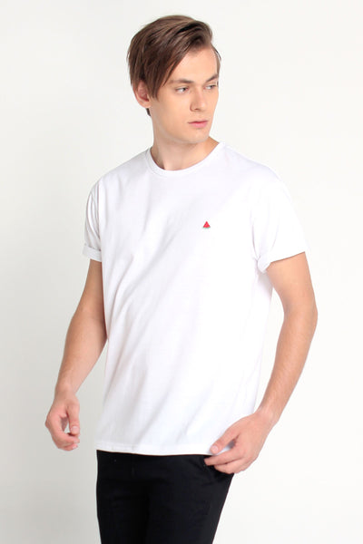Relaxed Fit Tee With Embroidery