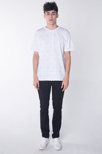 Relaxed Fit Tee With All-Over Print