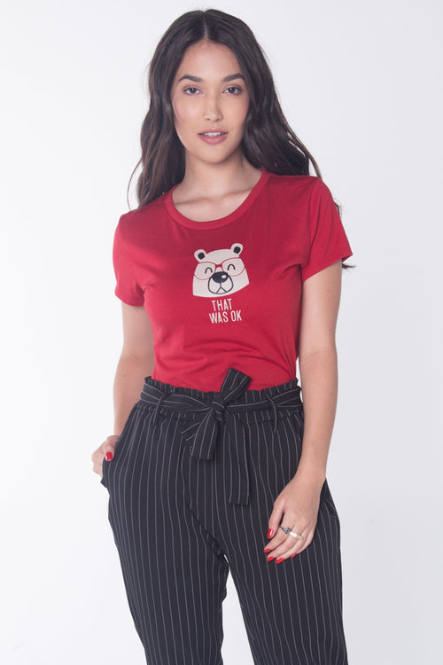Pumped Up Tee With Graphic Print