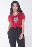 Pumped Up Tee With Graphic Print