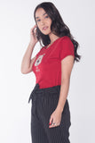 Pumped Up Tee With Graphic Print