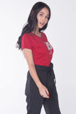 Pumped Up Tee With Graphic Print