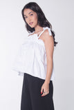 Semi Fit Tank Top With Knot Detail