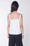 Semi Fit Tank Top With Knot Detail