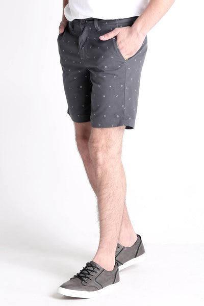 Printed Chino Shorts With Welt Pocket/s