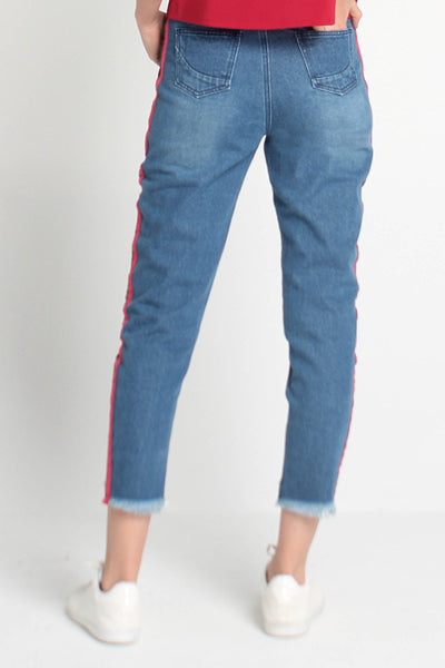  Racer Stripes Vintage Slim Jeans