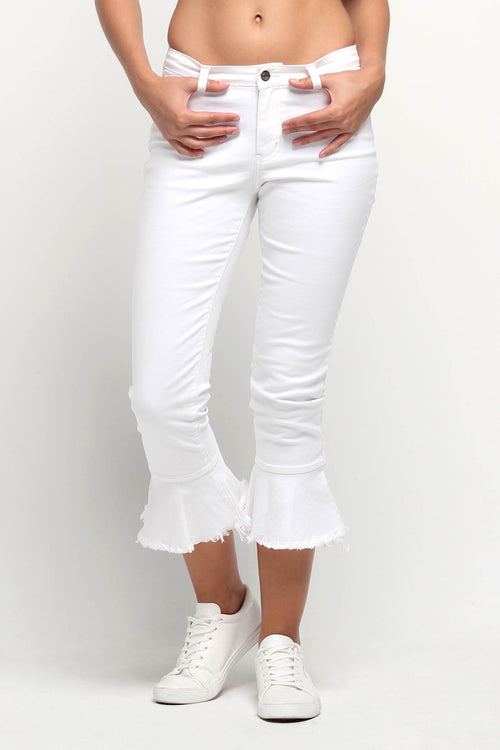 Cropped Flare Pants