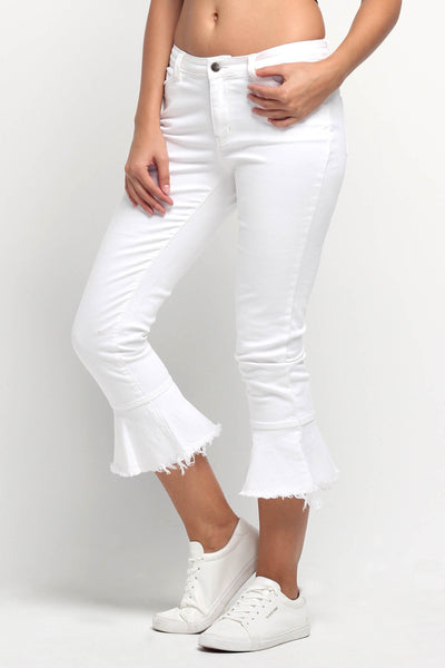 Cropped Flare Pants