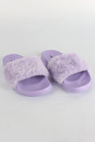 Slides with Faux Fur